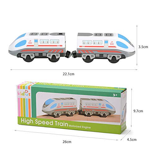 image for ZONXIE Magnetic Battery Operated Action Train Powerful Engine Bullet T
