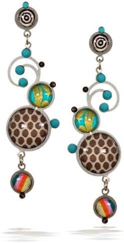 Artazia Acapulco Earrings in Turquoise, Gold and Earth Tones E2104