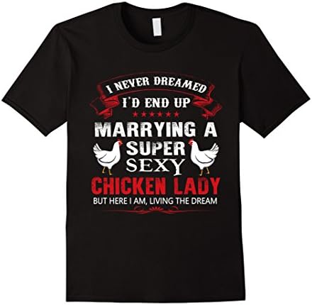 Men's Chicken Shirt - Super Sexy Chicken Lady T Shirt Gift XL Black