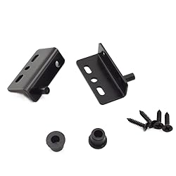 2 Sets Pivot Hinges Black Heavy Duty Concealed