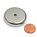 CMS Magnetics Neodymium Cup Magnets with 112 LBS Pull Capacity Dia 1.57