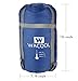 WACOOL Envelope Sleeping Bag, Extra Large 78 x 32in, Comfort Temperature Range of 41-68°F. Great for 3 Season and Warm Weather. With Compression Sack. Free Inflatable Pillow Included.
