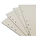 A6 Looseleaf Binder Paper Refills Set from Chris.W, 80 Sheets, Dot Grid/Square Grid/Ruled/Blank Mixed (6.73x3.7 Inch)
