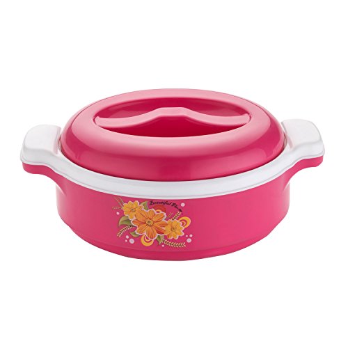 Primelife Orchid 18/8 Steel+ Plastic Casserole, Set of 1, 1 L, Pink 1 Primelife Orchid 18/8 Steel+ Plastic Casserole, Set of 1, 1 L, Pink
