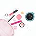 LOUISE MAELYS Travel Folding Hair Comb with Mirror Pocket Rainbow Hair Brush, 4 pcs Mix Color Gift Idea