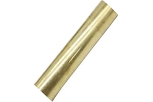 PGCOKO 1 Pcs 25mm / 1 Inch Solid Round Brass Rod Lathe Bar Stock Kit, 1 Inch in Diameter 6 Inch in Length