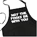ApronMen - Aprons - Funny Men’s Grilling Aprons - Dad Approved - One Size Fits Most - Adjustable Neck Strap - Machine Washable - May The Forks Be With You