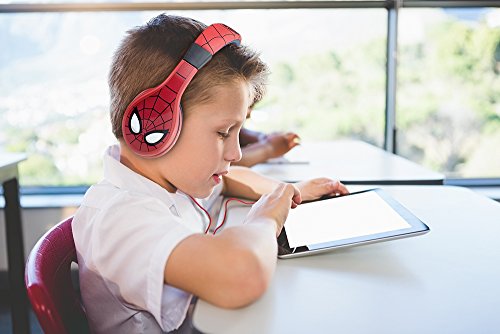 41m0wplzaCL - Spiderman Headphones for Kids with Built in Volume Limiting Feature for Kid Friendly Safe Listening