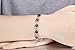 Fate Love Exquisite Sapphire/Black Onyx Square Cubic Zirconia Tennis Bracelet White Gold Plated
