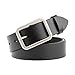 WHIPPY Jeans Belt for Women Genuine Leather Belt with Pin Buckle (Suit Pant Size 28-34 Inches, Black)