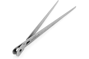 Xtahdge Cooking Tongs, Multipurpose Barbecue Tongs, Camping Tongs, Bread Tongs, Titanium Metal Kitchen Tongs, Removable, Port