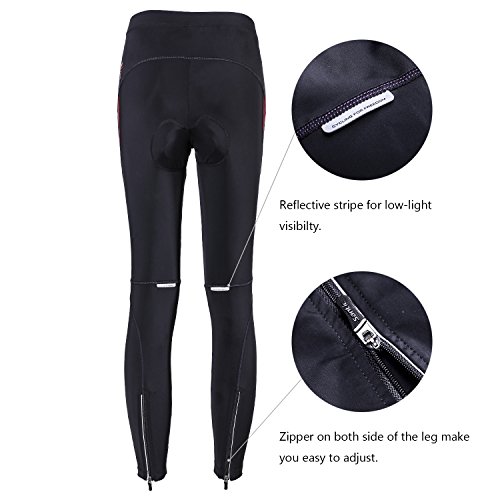 image for Santic Women's Bike Pants Cycling Tights 4D Padded Bicycle Long Trouse