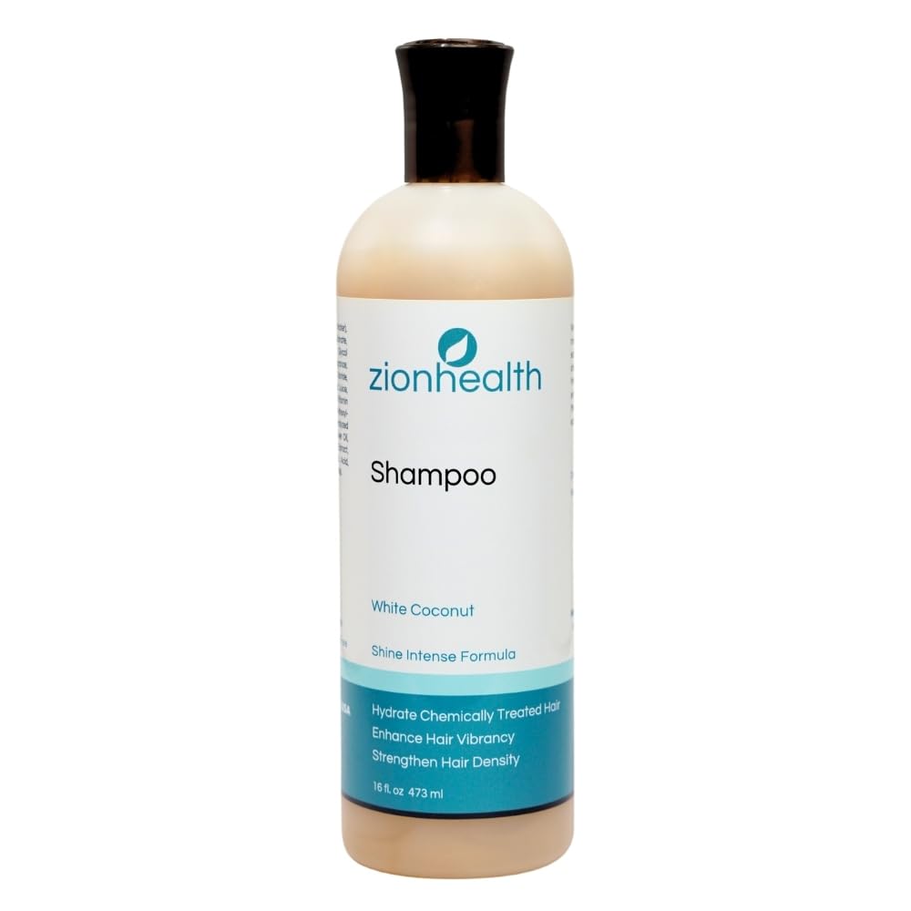 Zion Health Adama Minerals Shampoo, White Coconut, 16 Fluid Ounce