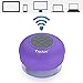 TryAceWireless Bluetooth Waterproof Shower Speaker Bluetooth 3.0 Car Handsfree Speakerphone Built in Mic Control Buttons and Dedicated Suction Cup for Showers, Bathroom, Pool, Boat, Car (Purple)