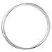 Beadalon Memory Wire, Flat, Large Bracelet, Silver Plated, Approx. 12 coils