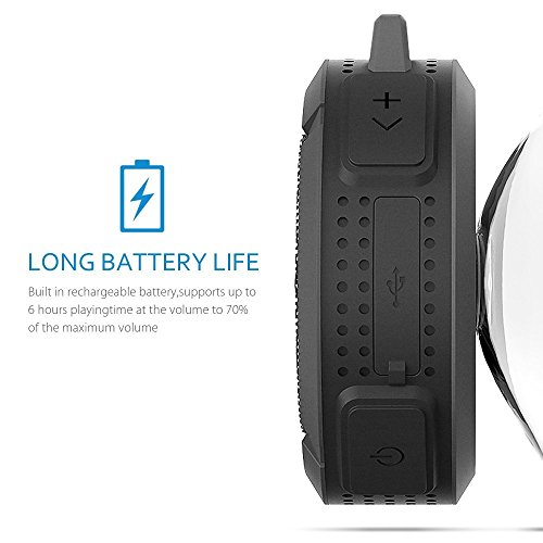 waterproof Bluetooth Speaker Shower, portable Wireless Bluetooth With Mic Suction Cup, for bathroom Hands-Free Speakerphone beach Bluetooth speaker