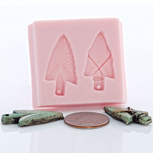 Arrow Head Silicone Mold Cake Decorating Fondant, Chocolate, Candy, Craft & Jewelry Mold Resin, Polymer Clay