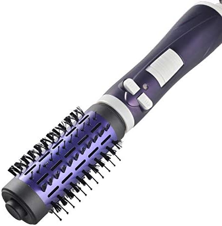 Hot Air Comb Hair Dryer Brush 2 In 1 Hair Straightener Roller Curling Rod Rotating Iron Brush One Step Hair Curler