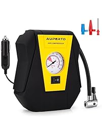 Analogue Air Compressor,AUPERTO 12V DC Tire Inflator Pump Portable -100 PSI for Compact / Midsize Sedan SUV