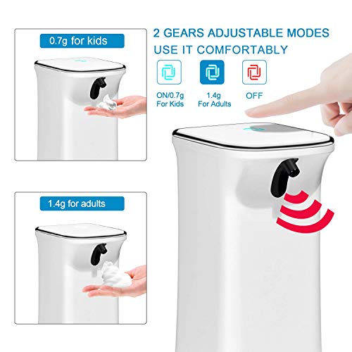 ibowee 350ml/12oz Touchless Hand Sanitizer Dispenser,Automatic Soap Dispenser, Wall-Mounted 2 Adjustable Liquid Soap for… - Image 5