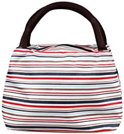 Lunch Bags,Decaral Canvas Convenient Lunch Box Zipper Bag Multi-function Lunch Bag Handbag (Design-1)