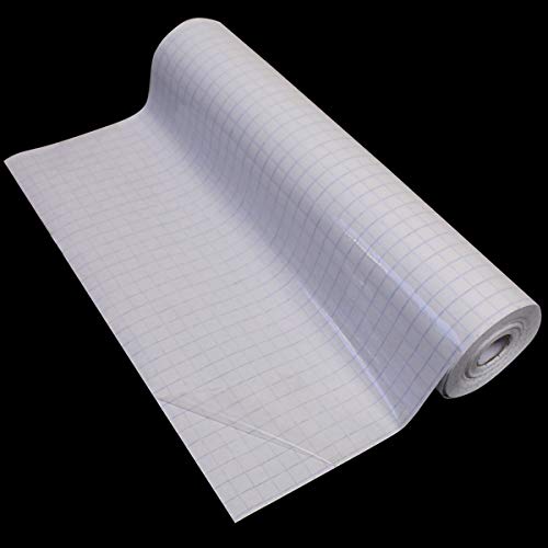 Bright Ideas Book Cover Film - Clear 330mm x 25m Roll, Water Based Self-Adhesive with Cutting Grid. Book Cover Protector Film. BI9016