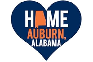 R AND R IMPORTS Auburn Alabama Heart Magnet