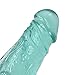 Huge-Dildo,High Quality VINNEL 11.0 inches Realistic-Dildo Premium Dong with Stong Suction Cup,12-X12-NN (Clear Green)