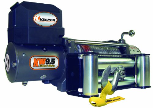 Keeper KW95122-1 12V DC Heavy Duty Winch with Wireless Control - 9500 lbs. Capacity