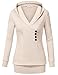 Hoodie Sweatshirts for Women,Messic Women's Winter V-Neck Thick Knitted Sweatshirt Pullover Sweater Hoodie Top (XX-Large, Beige)