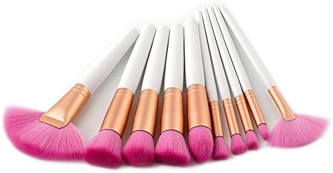 Cinidy Makeup brushes Set Face Kabuki Brushes Cosmetic Brush Premium Wooden Handle High Density Soft Nylon Bristles Foundation Blush Eyeshadow Brushes