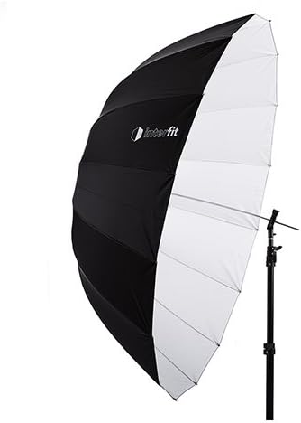 65" White Parabolic Umbrella
