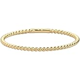 Denive 14K Gold Vermeil Ring for Women, Minimalist Stackable Band, 925 Sterling Silver Statement & Everyday Jewelry, Gifts for Women