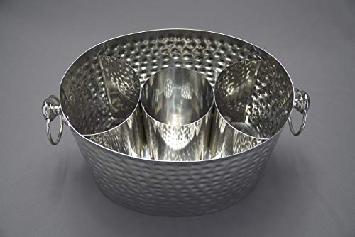Chic Chill Handcrafted Artisan 3 bottle Champagne and Wine Chiller (Stainless Steel)