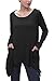 Urban CoCo Women's Plus Size Swing Pocket Long Sleeve Tunic Tops Loose Tee Shirts