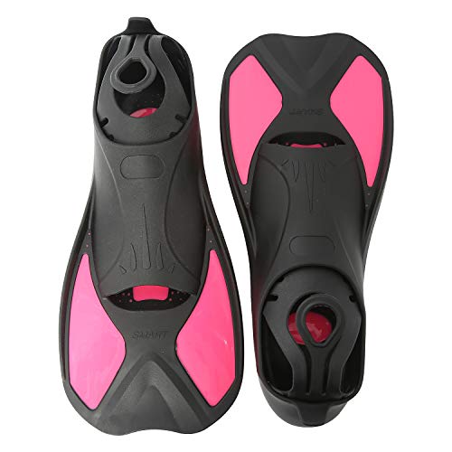 image for NovelBee Flippers Short Blade Floating Swimming Fins for Surfing Swimm