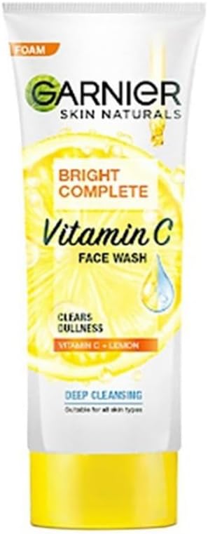 Garnier Skin Naturals Light Fairness Face Wash 100g Brightening Vitamin C Yuzu