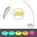 Color LED Desk Lamp, Rixow Wireless Eye-Protection Reading Lamp, Touch Control, 3 Level Brightness Adjustable, 256 Colors Changing, USB 5V/0.5A Charging Port, Rechargeable 1000mAh Li-on Battery, White