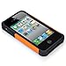 iPhone 4S Case, iPhone 4 Case, CHTech Fashion Shockproof Durable Hybrid Dual Layer Armor Defender Protective Case Cover for Apple iPhone 4S/4 (Orange)