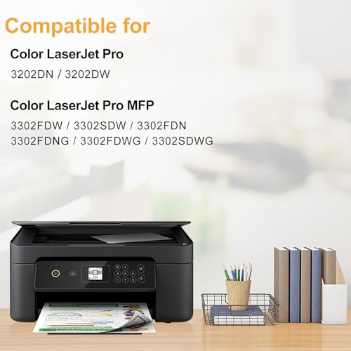 LeciRoba Toner 219A for HP W2190A for HP Color Laserjet Pro MFP 3302FDW 3302SDW 3302FDN 3302FDNG 3302FDWG 3302SDWG Color Laserjet Pro 3202DN 3202DW Printer (with Chip, Pack of 5)