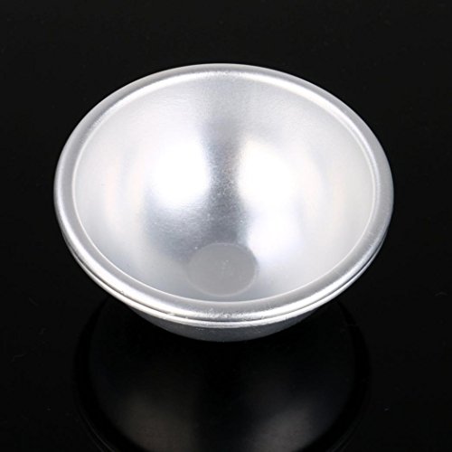 Hunzed Cake Mould, 12pc { DIY Aluminum Cake Mold } { Handmade Bakeware Bath Bomb Soap Set } Kitchen Baking Tool Sphere Kit
