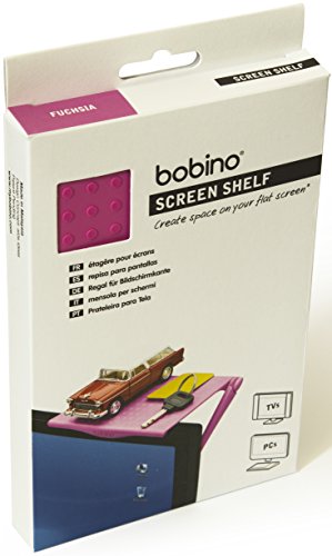 Bobino Screen Shelf Original – Fuchsia – Stylish Minimalist Monitor Mounted Organizer