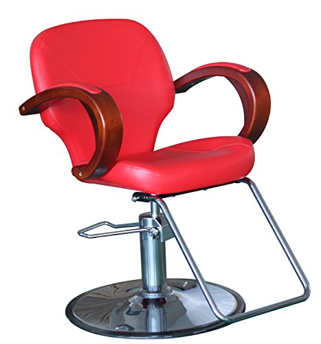 Eastmagic Beauty Salon Chair Stations Furniture Equipment (Red)