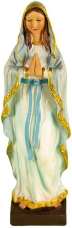 Polart Polish Gifts Our Lady of Lourdes Statue-Hands in Prayer, Virgin Mary Statue 6-Inch