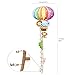 DECOWALL DA-1606N1406A Animal Hot Air Balloon Height Growth Chart and Train Kids Wall Stickers Wall Decals Peel and Stick Removable Wall Stickers for Kids Nursery Bedroom Living Room d?cor