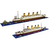 dOvOb Nano Blocks Titanic Model Building Set with 2 Figure, 1872 Piece Mini Bricks Toy, Gift for Adults and Kids