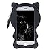 iPhone 7 Plus Case, MC Fashion 3D Lucky Fortune Cat Kitty with Cute Bow Tie Silicone Phone Case Cover for Apple iPhone 7 Plus (2016) and iPhone 8 Plus (2017) (Black)