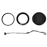 Kiwifotos KWF-P600 62mm UV Filter Lens Adapter Ring Cap Set For Nikon Coolpix P600 P610s P610 Camera