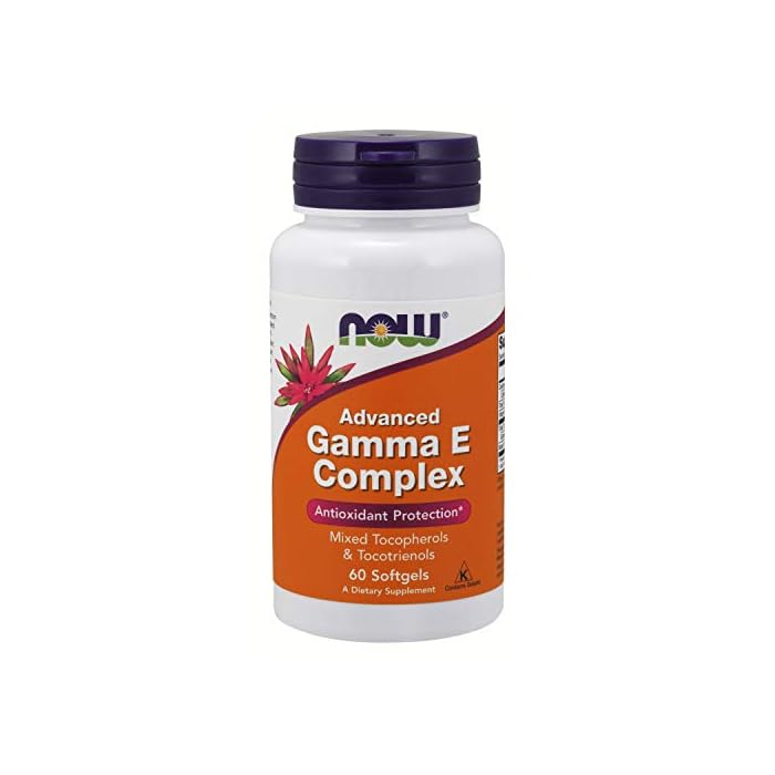 NOW Supplements, Advanced Gamma E Complex, Mixed Tocopherols & Tocotrienols, Antioxidant Protection*, 120 Softgels