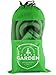 Joeys Garden Expanding Garden Hose Extra Strength Stretch Material with Brass Connectors - Bonus 8 Way Spray Nozzle, Carrying Bag and Hanger (50 Feet)